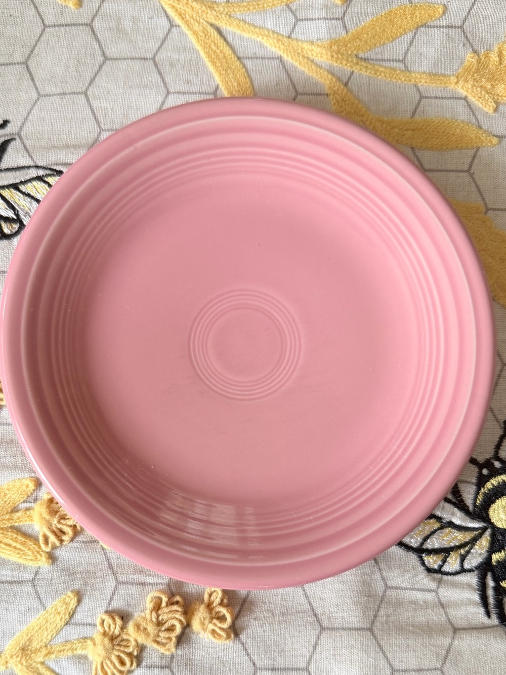 Fiesta Fiestaware Rose Pink 7 1/2” Dessert Plate - Excellent Condition